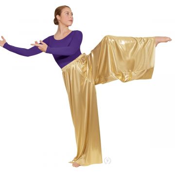 Eurotard Womens Metallic Palazzo Pants