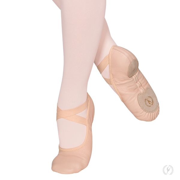 pink leather ballet shoes